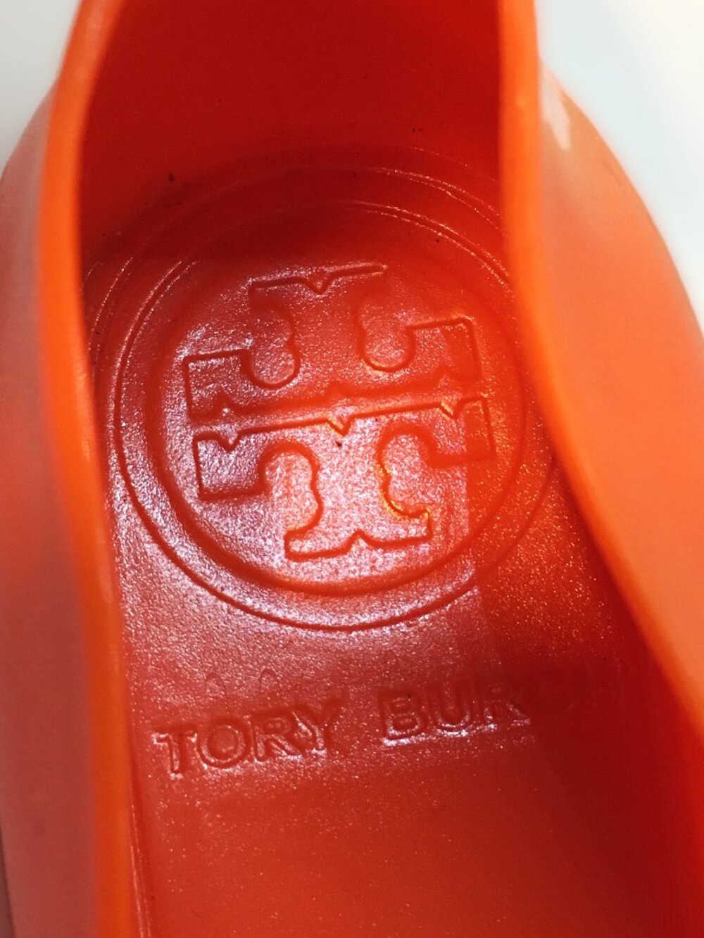 Tory Burch ⊹ Bright Orange Jelly "Reva" Flats - retired jelly style! - Picture 11 of 16
